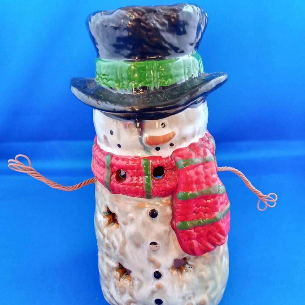Yankee Candle Snowman Ceramic Tealight Holder